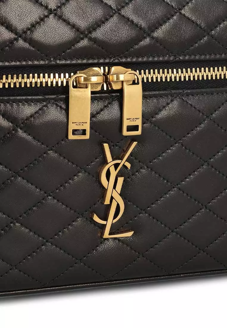 Buy Saint Laurent YSL Gaby Vanity Bag In Lambskin Black