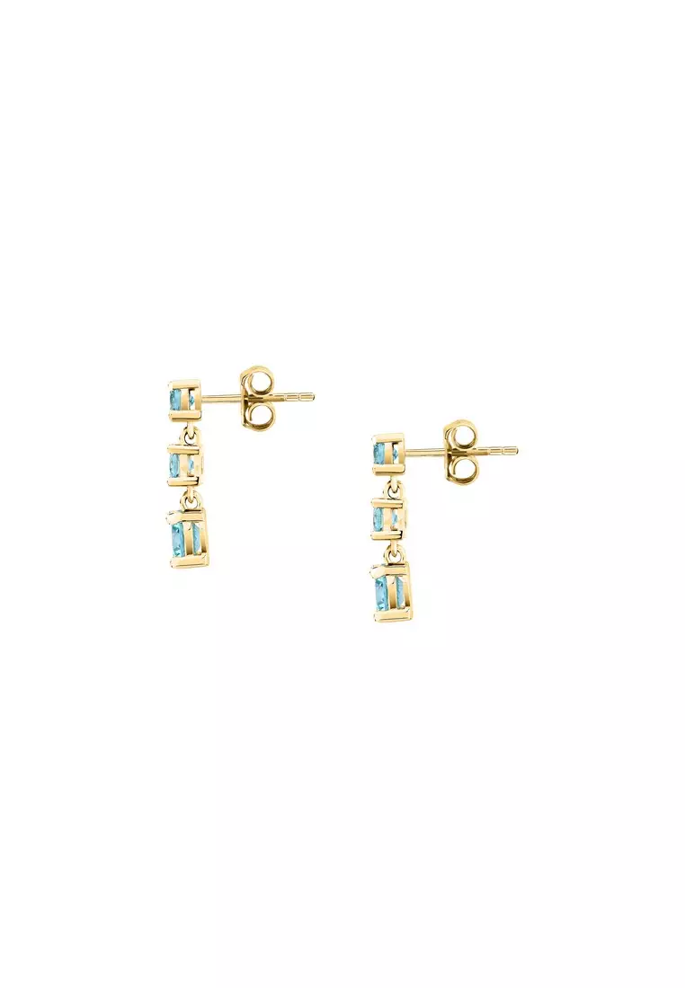 MORELLATO TESORI Blue and Gold Earrings SAIW301