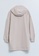 LC WAIKIKI white and beige Women's Hooded Straight Long Sleeve Tunic 14947AA01C9D59GS_6