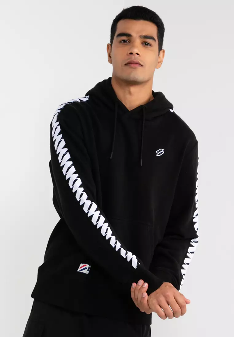 SUPERDRY Code Tape Hoodie Superdry Code ZALORA