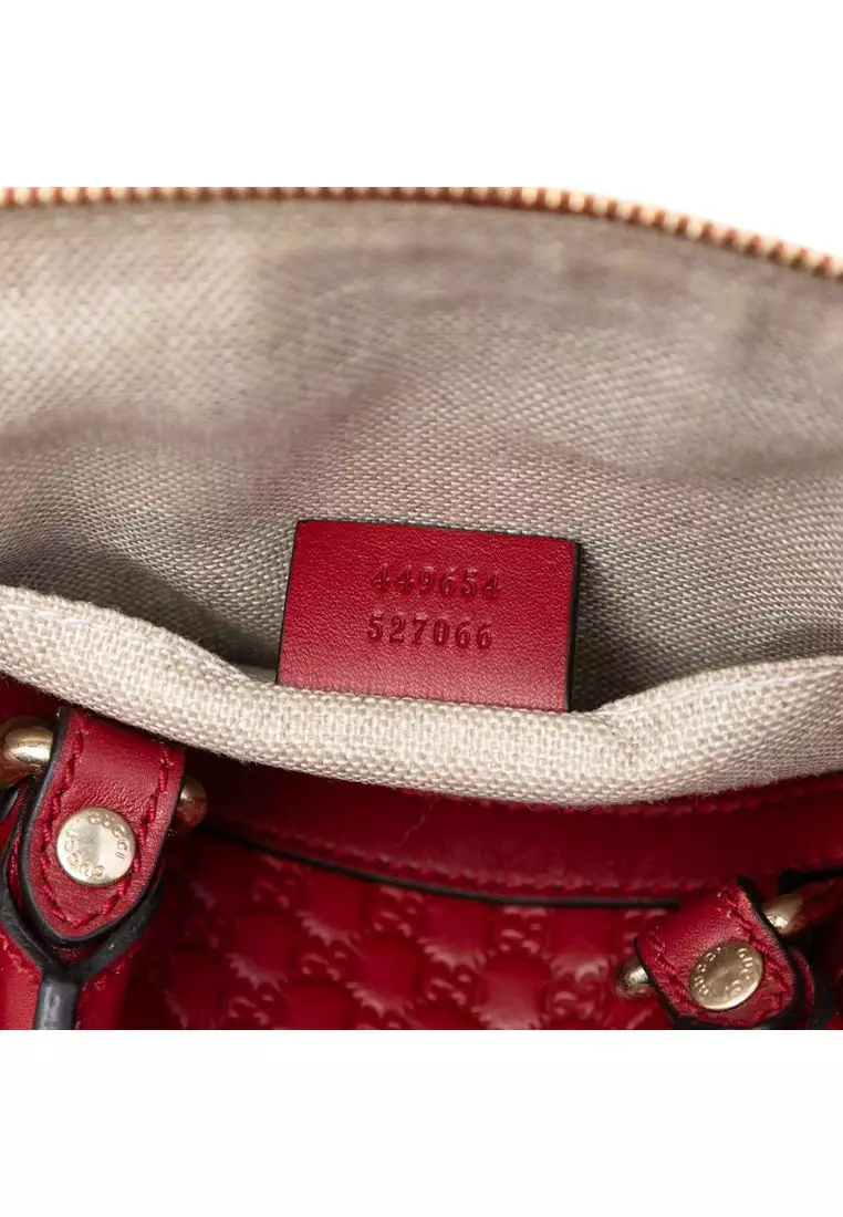 Pre-Loved Gucci Mini Microguccissima Dome Satchel