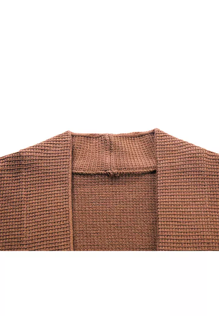 Knitted Texture Cardigan BD-M8128