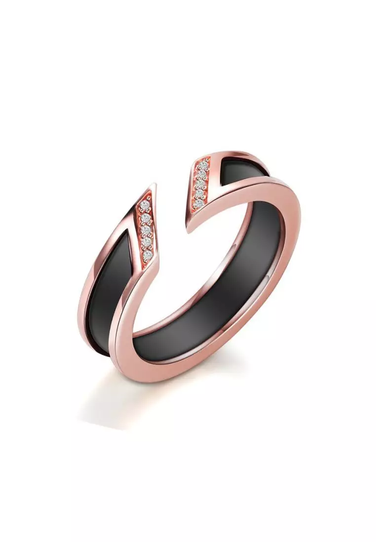 Cartier love online ring black