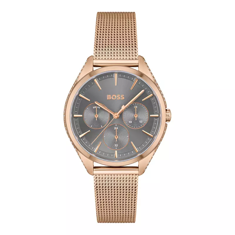 Rose gold hugo boss