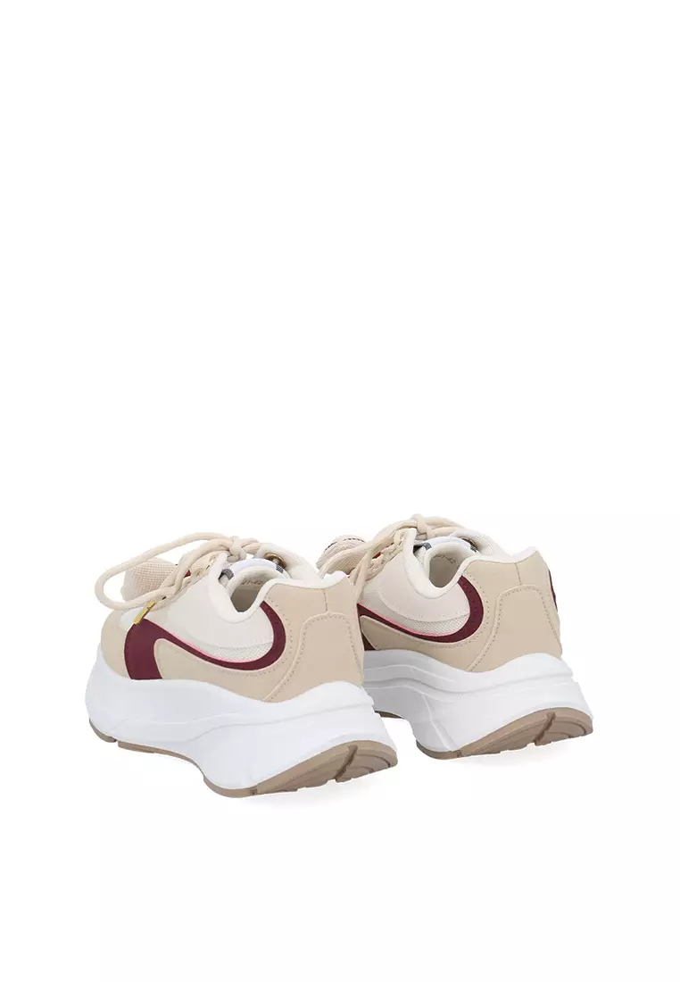 Medium Beige Mira Bow Sneakers