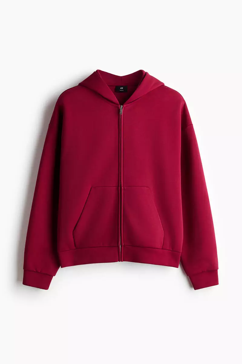 Oversized Fit Interlock Zip-through hoodie