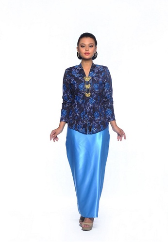 Kebaya Mini Lace from Rumah Kebaya Bangsar in Blue