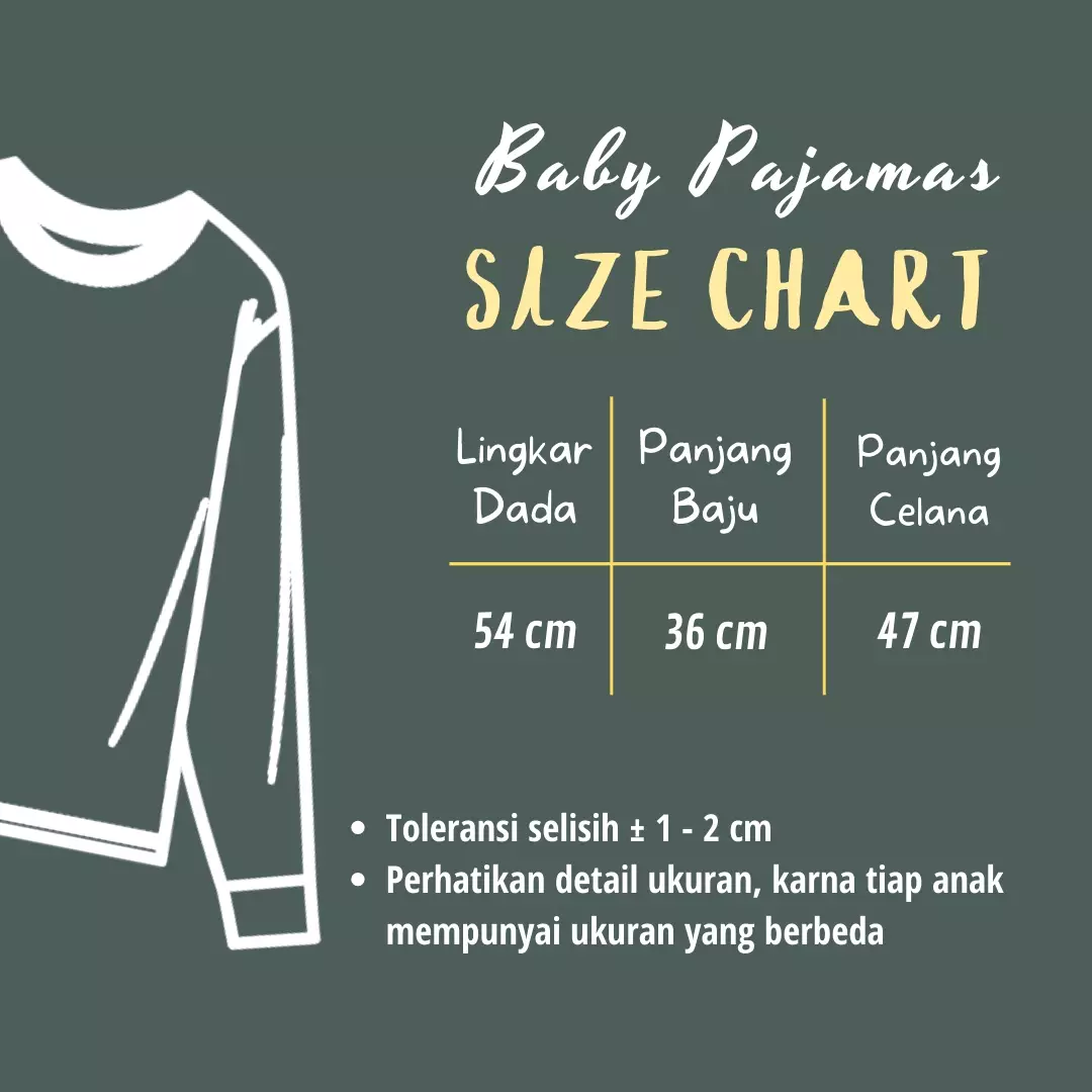 Wakakids Piyama Bayi Anak Laki Laki Baju Tidur Usia 6 Bulan Hingga 12 Bulan Motif Cat 4090 Abu Tua