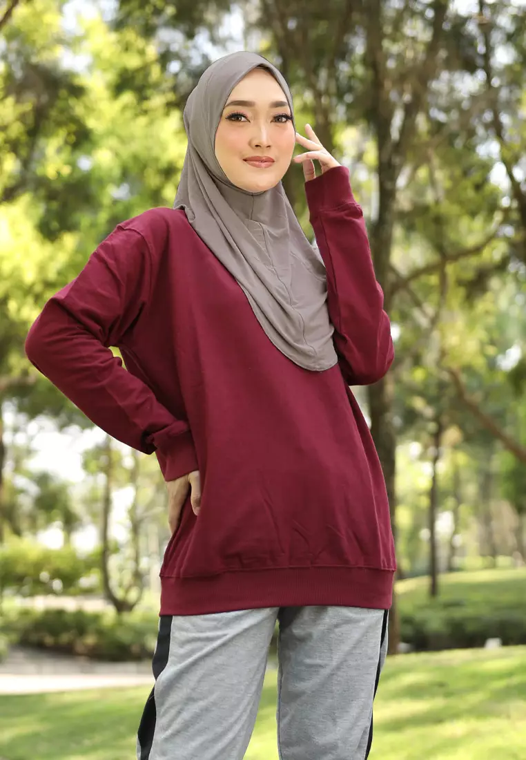 Cotton Bee - Safar Sport Bergo | Hijab Instan Olahraga - Chesnut