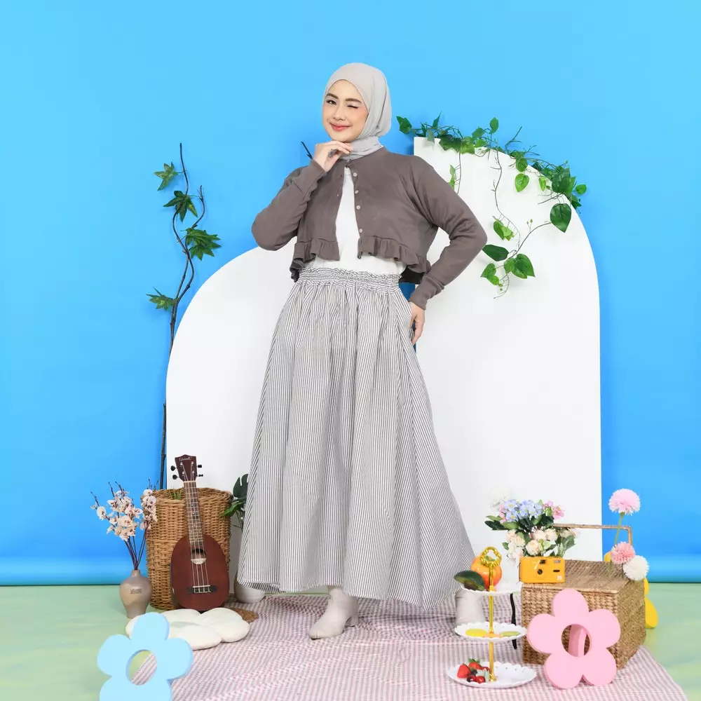 Casandra Rubber Skirt - Coffee M19776 R43S3