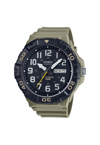 CASIO black Casio General Gray Resin Men Watch MRW-210H-5AVDF E636CACE06E683GS_1