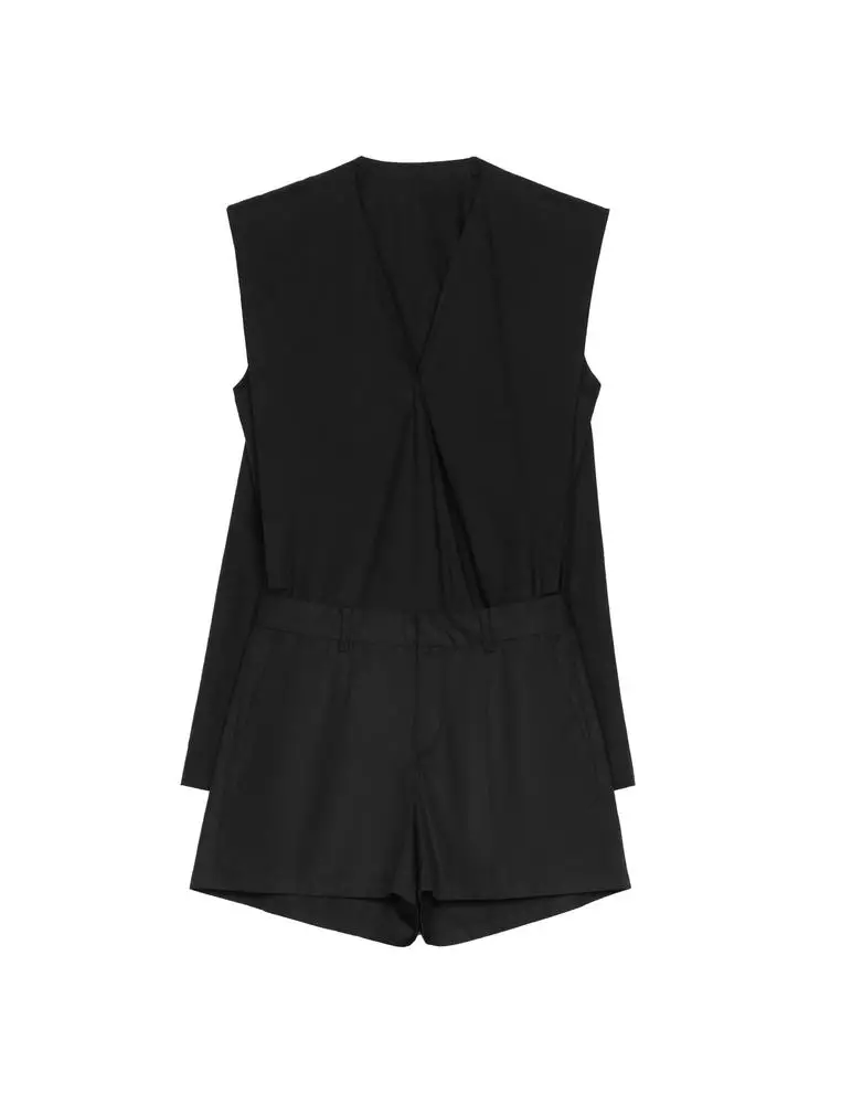 JNBY Women's V-Neck Sleeveless Short Jumpsuit