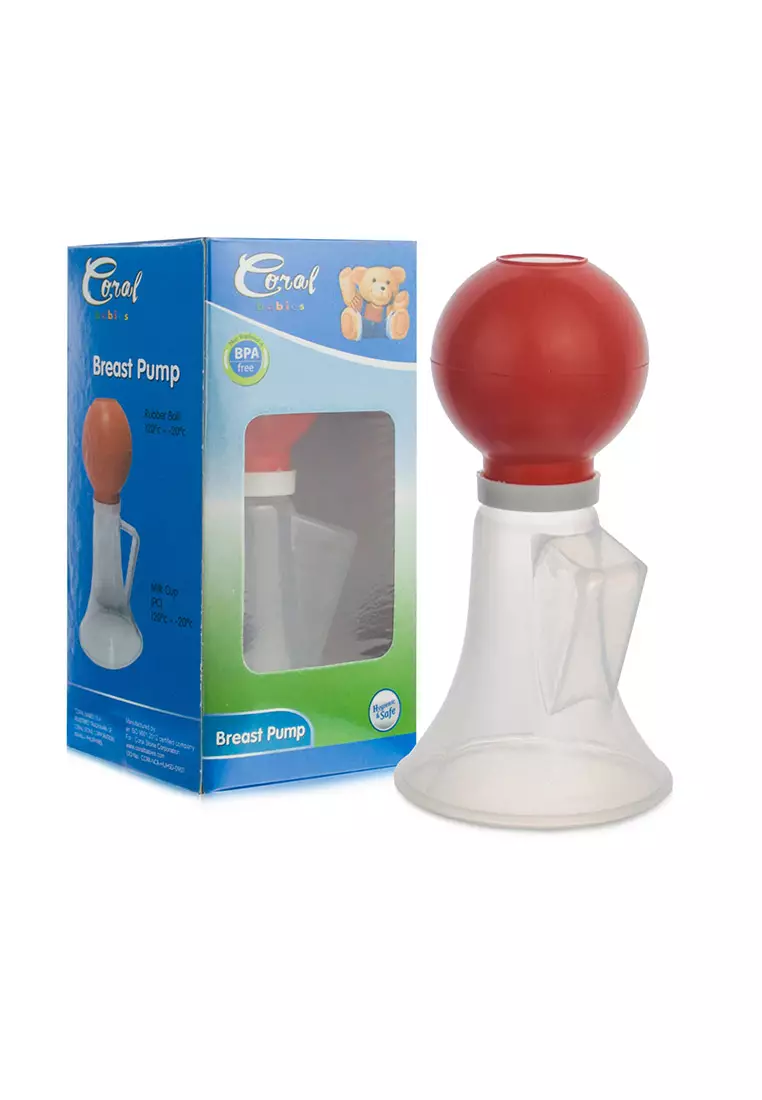 Buy Coral Babies Rubber Manual Squeezing Suction Milk Breast Pump 2024  Online