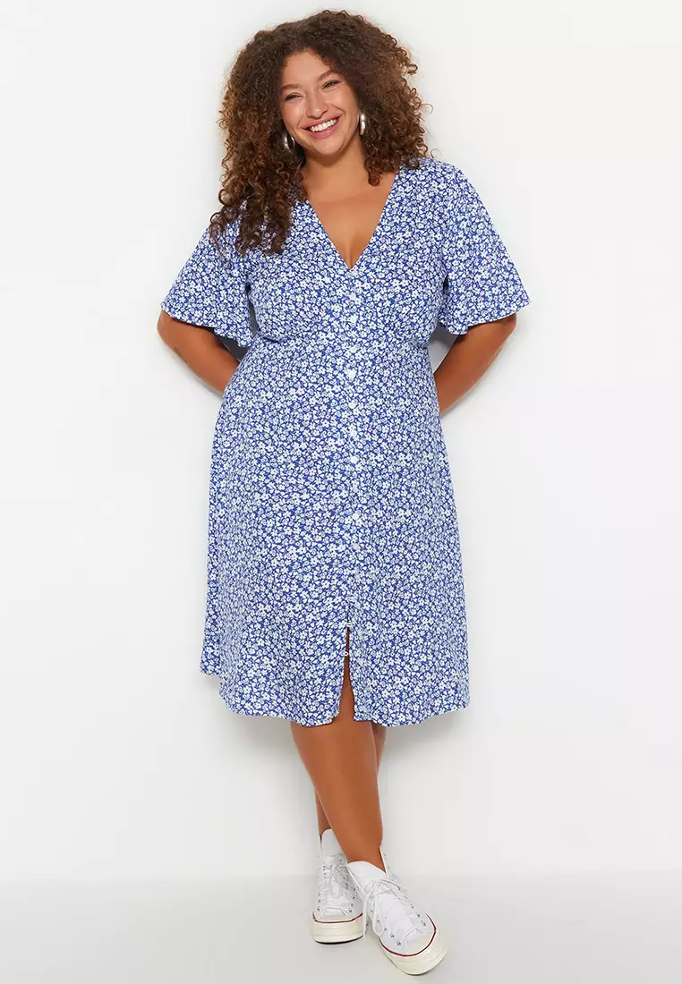 Plus Size Floral Dress