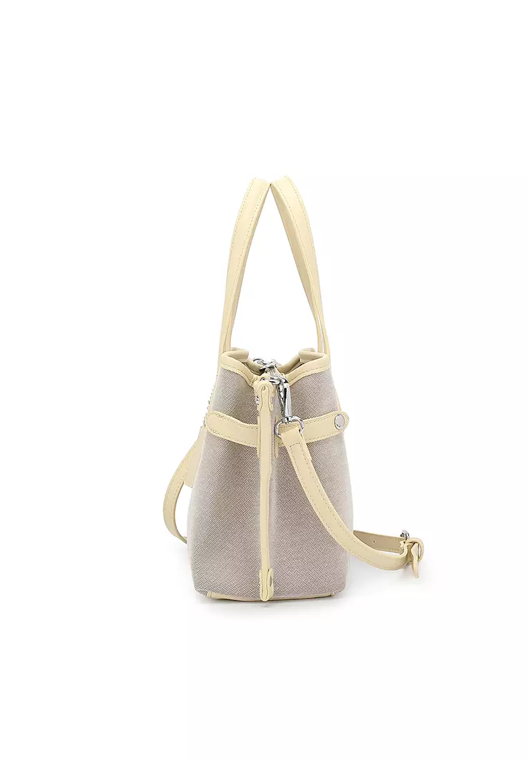 Women's Logo Top Handle Bag / Sling Bag / Crossbody Bag (Tas Selempang / Tas Tangan) - Kuning