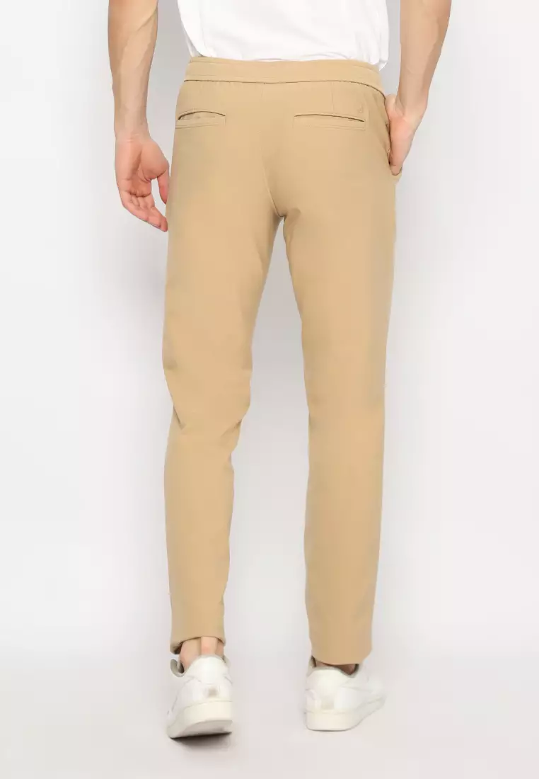 Jobb Active Jerix Celana Panjang Pria Modern Slim Fit Dark Khaki 3