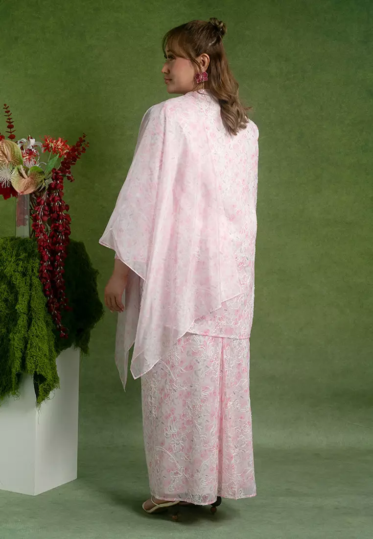 Aneesa Plus size Kurung with Shawl