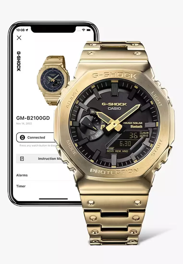 G-Shock GM-B2100GD-9A - Jam Tangan Analog Digital Pria - Gold - Stainless Steel