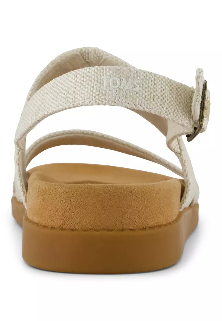TOMS Women Marin Natural Yarn Dye Strap Sandals
