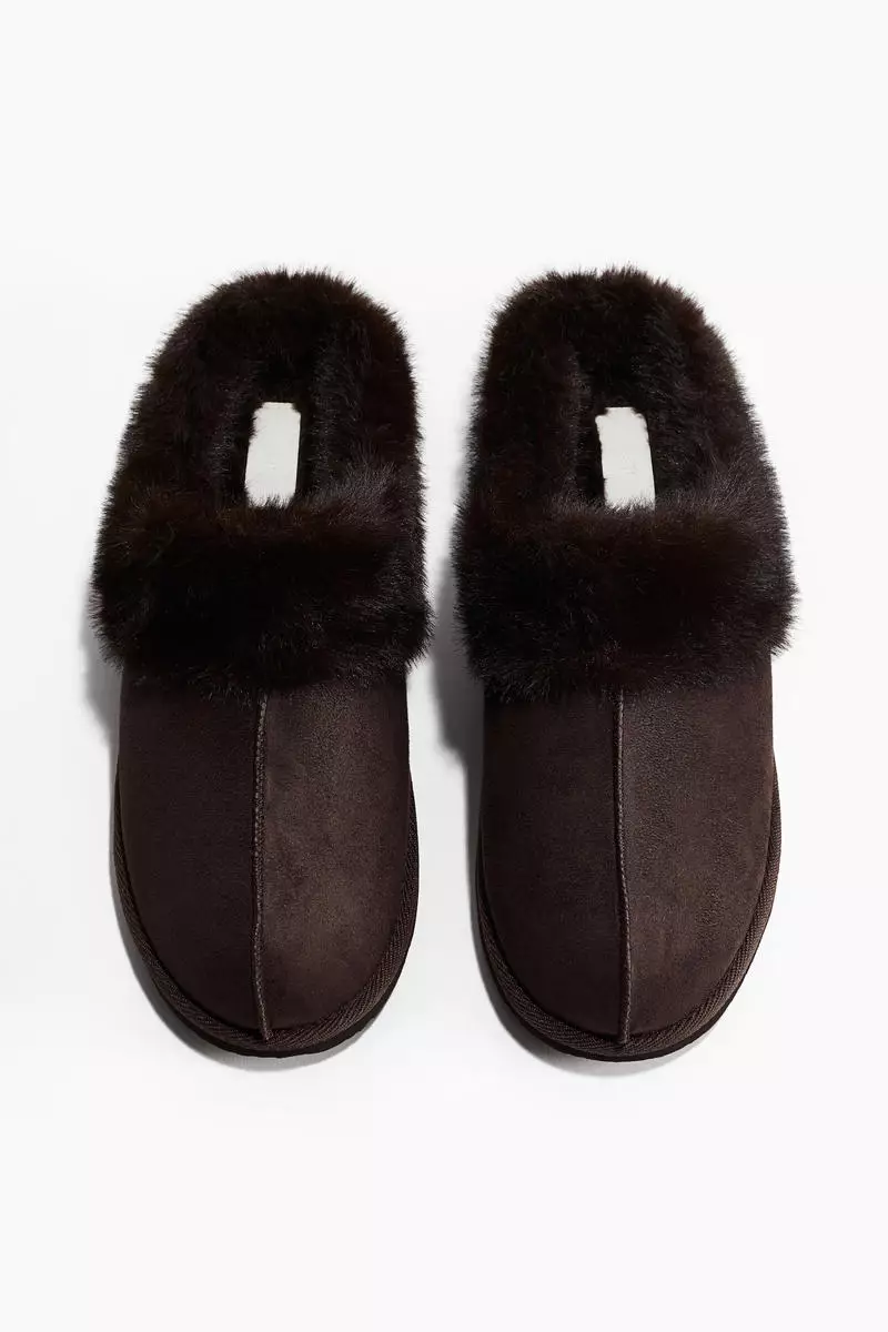 Warm-lined slippers