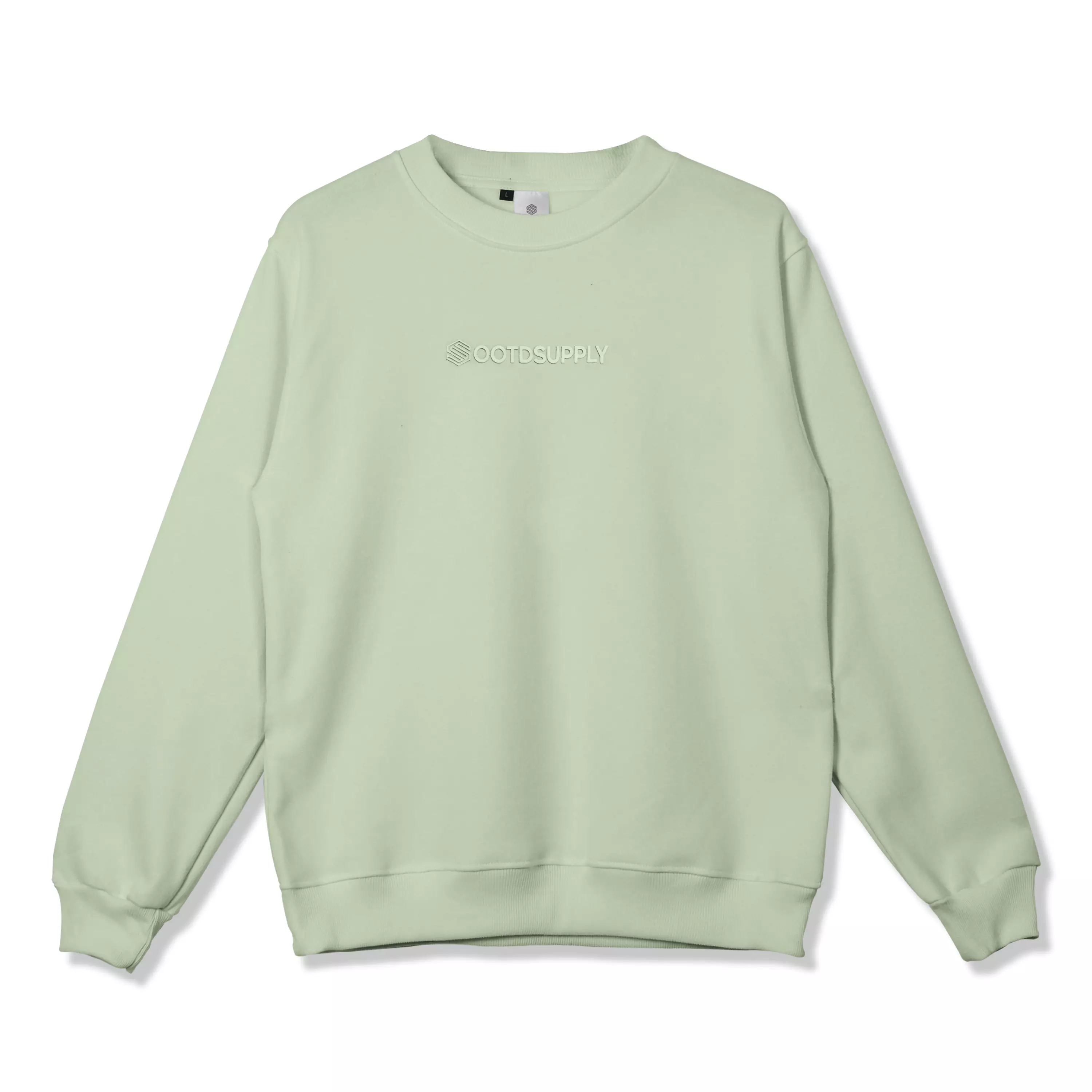 OOTDSUPPLY Crewneck Highdensity Glory SageI Sweater Pria and Wanita