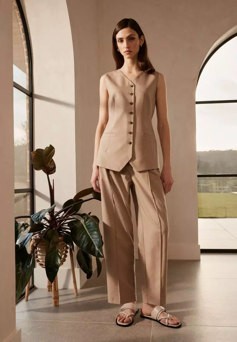 Premium Tailored Barrel Leg Trousers