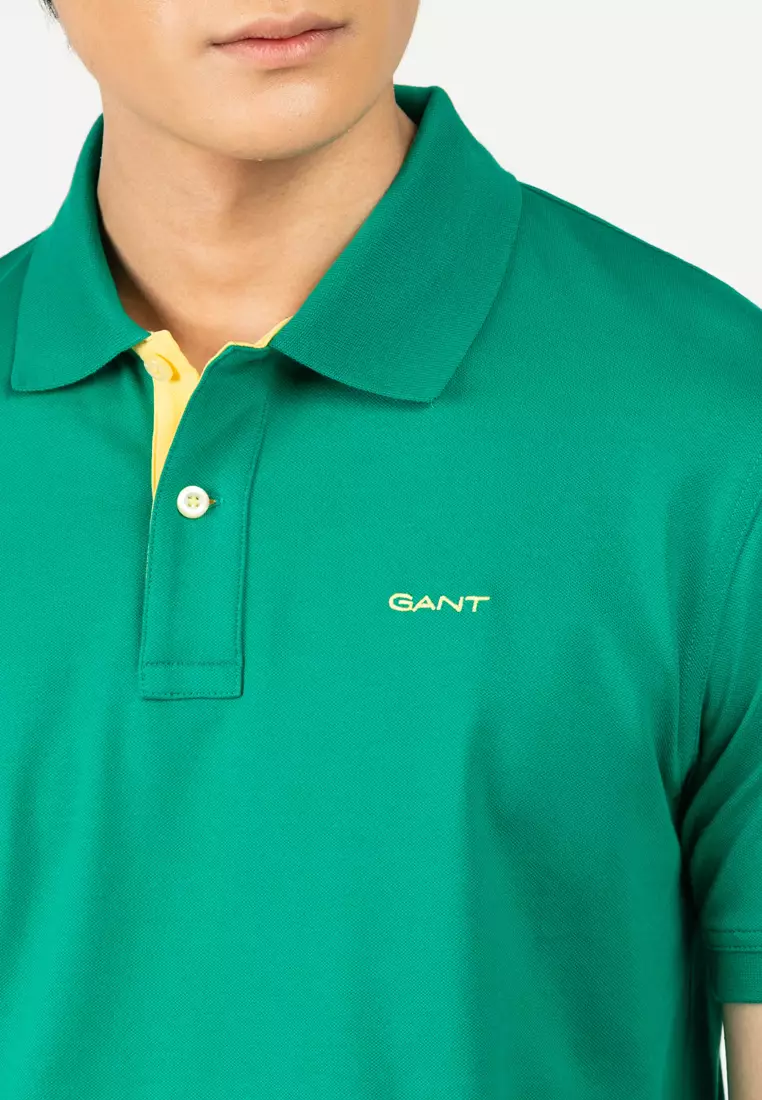 Contrast Pique Polo Shirt