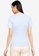 MISSGUIDED blue Co Ord Ribbed Collar Top 4464BAABC44BEDGS_1