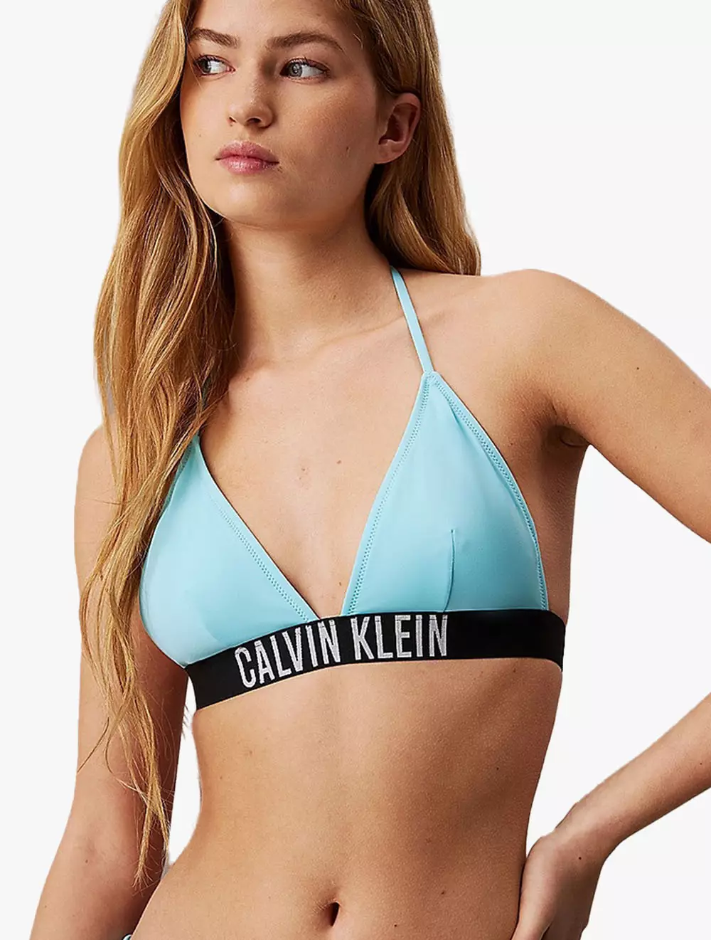 Calvin Klein Swimwear - Triangle Bikini Top - Intense Power - Blue - blue