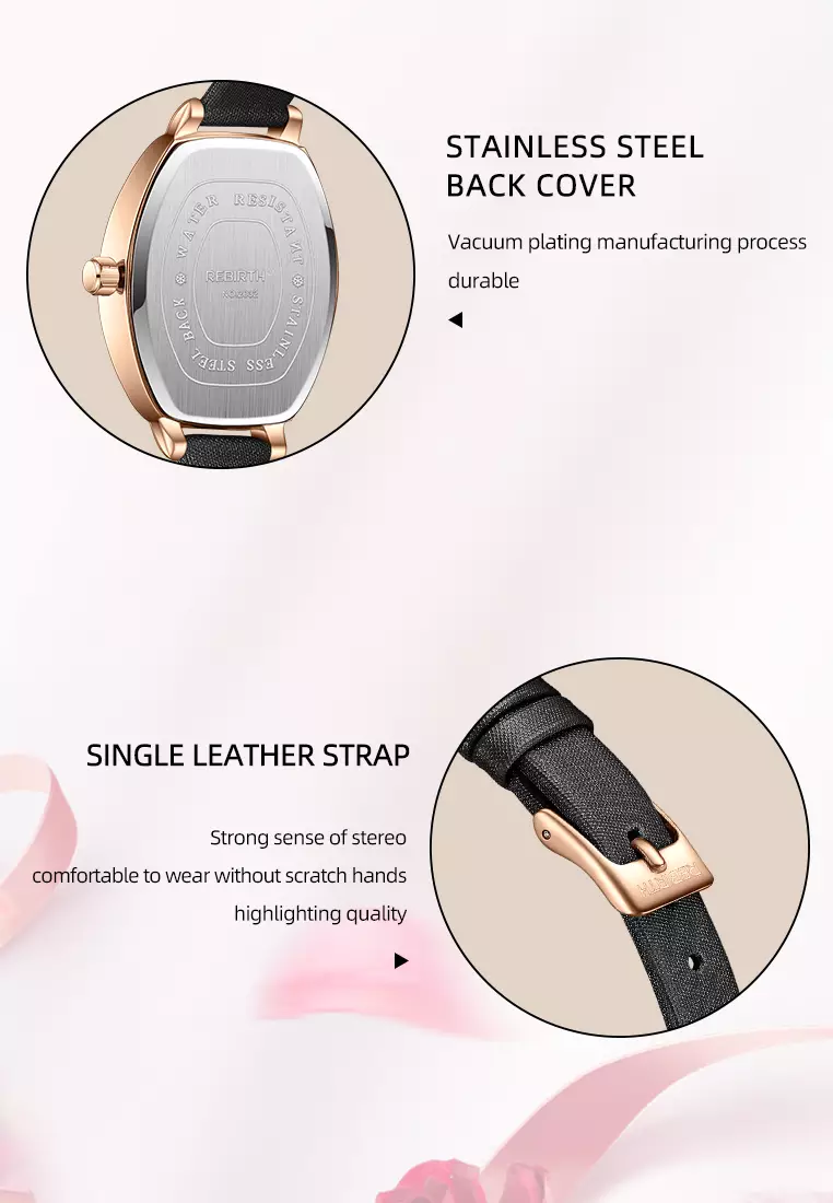 Jam Tangan Wanita Anti Air Jam Wanita Original Kulit Kuarsa Mode Anggun Jam Tangan Cewek AllBrown