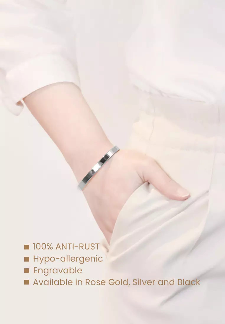 CELOVIS - Signature Mindful Bangle in Silver