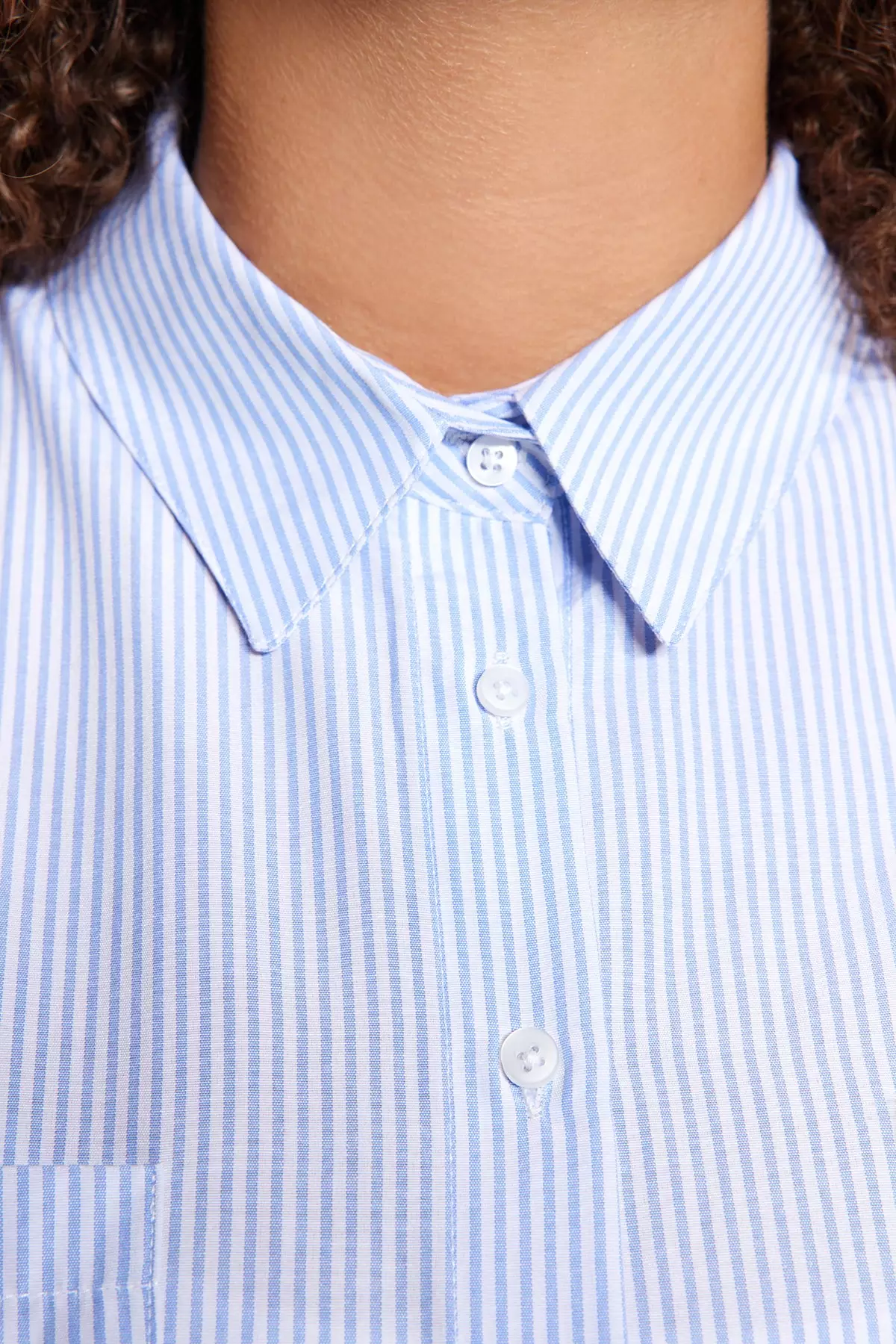 Plus Size Pinstripe Shirt