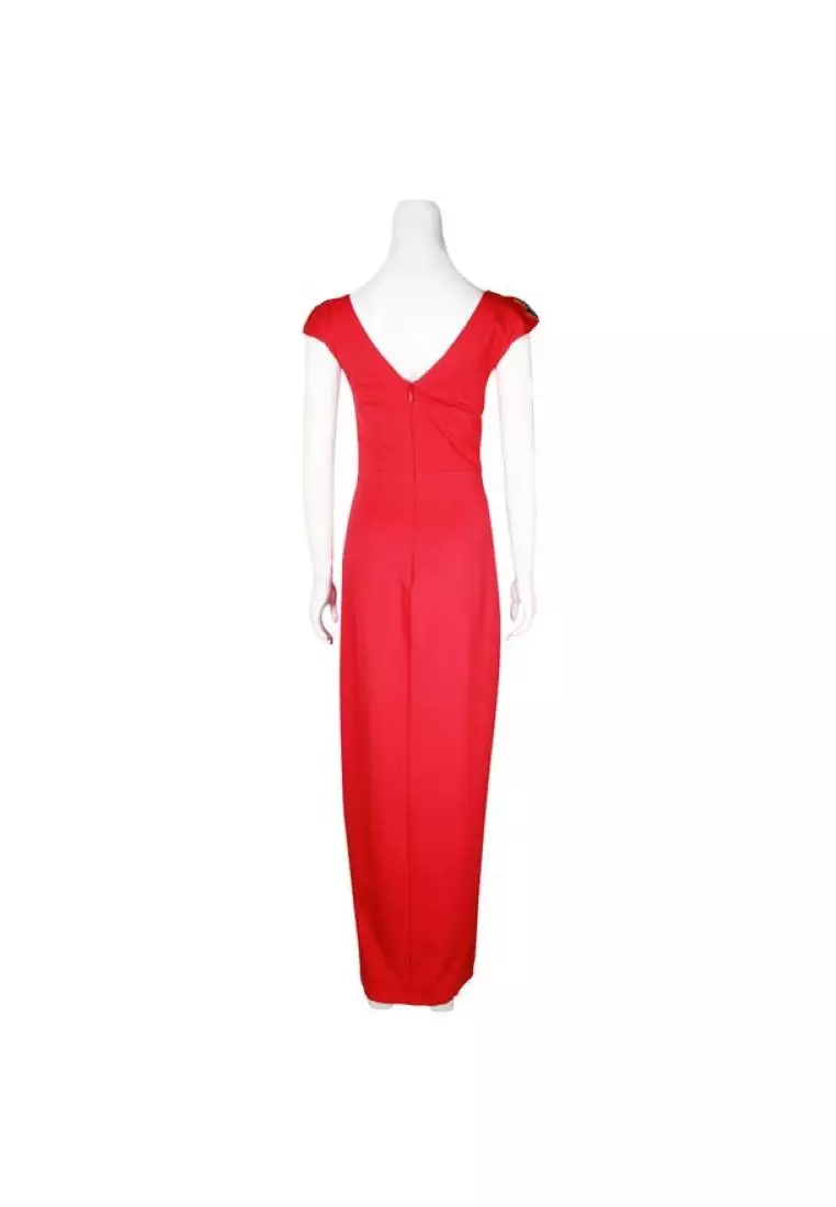 Olivia white sequin sale strapless maxi dress bariano