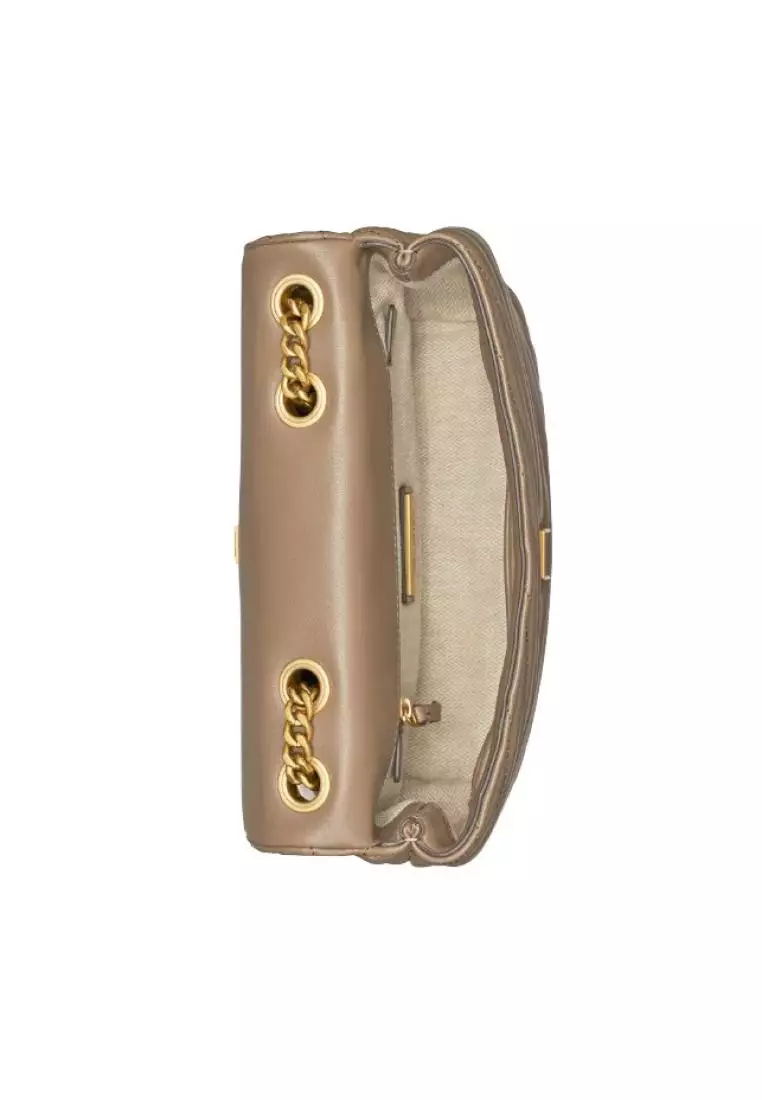 Tory Burch Small Kira Chevron Convertible Shoulder Bag Sandpiper