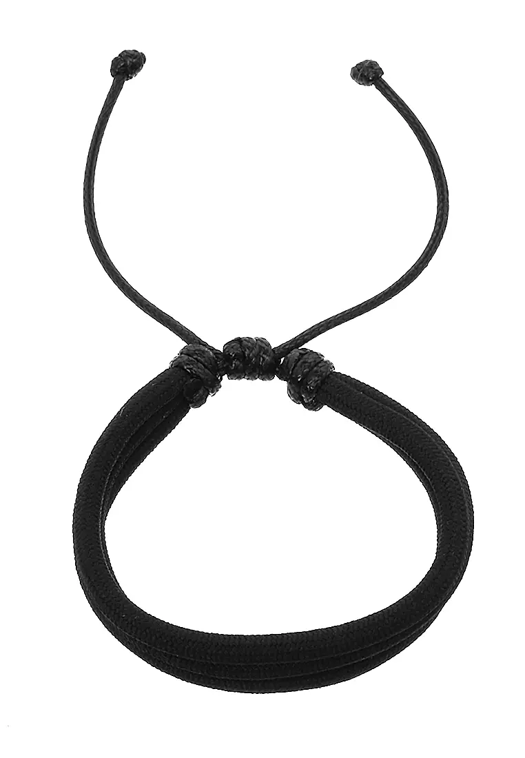 Omrish Bracelet Gelang Men's Jangkar One Set Material Paracord ORIGINAL - Black
