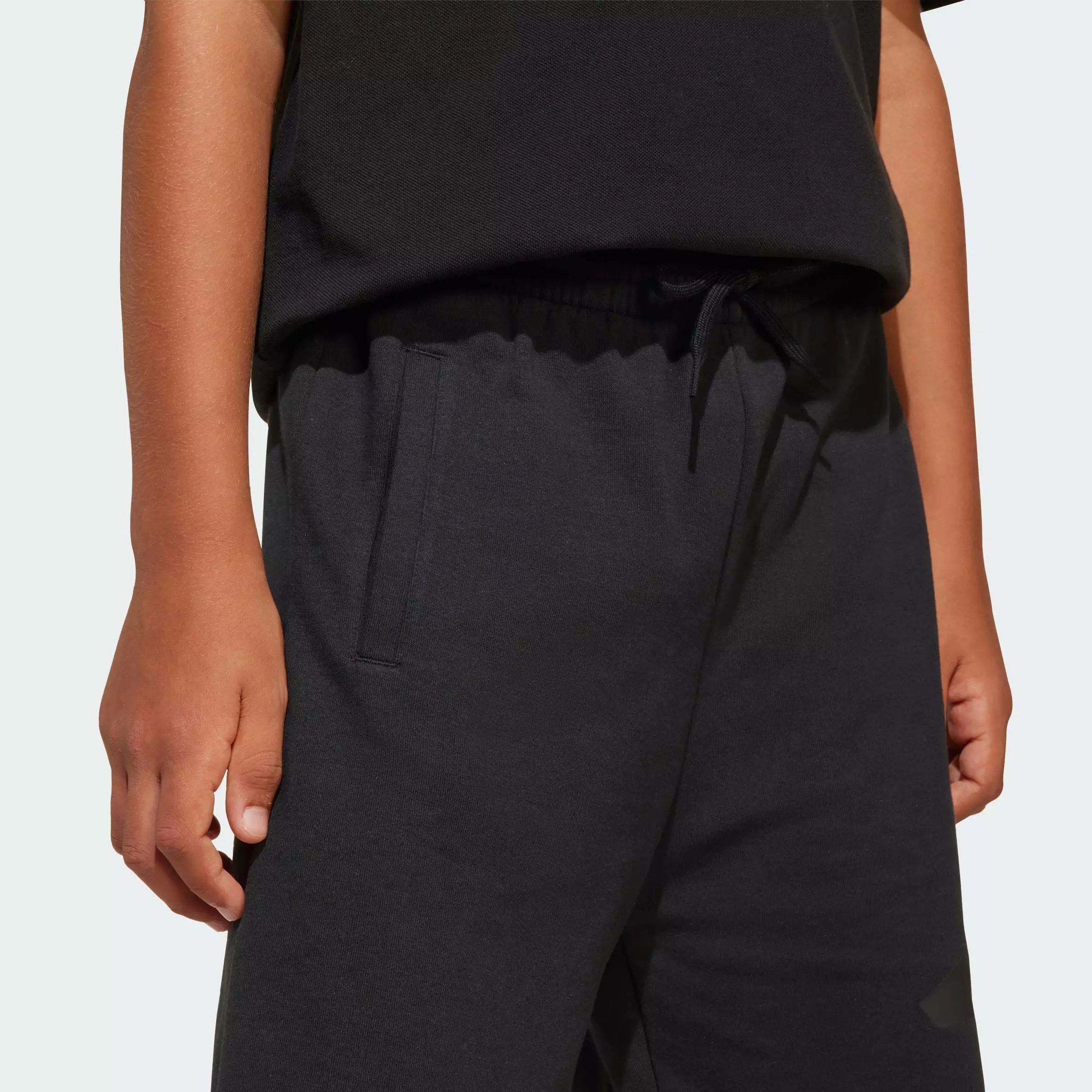 Lifestyle Future Icons Logo Above-Knee Shorts Kids Unisex Black JI6266
