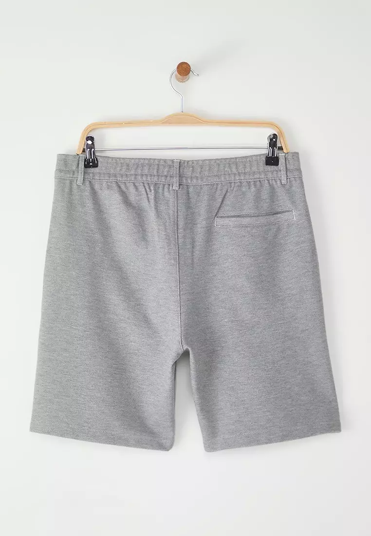 Grey Chino Regular/Normal Cut Woven Shorts & Bermuda TMNSS25SR00008