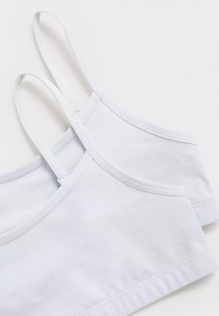 2-Pack Cotton Bandeau Bras