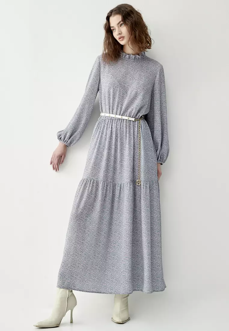 All Over Floral Print Maxi Dress