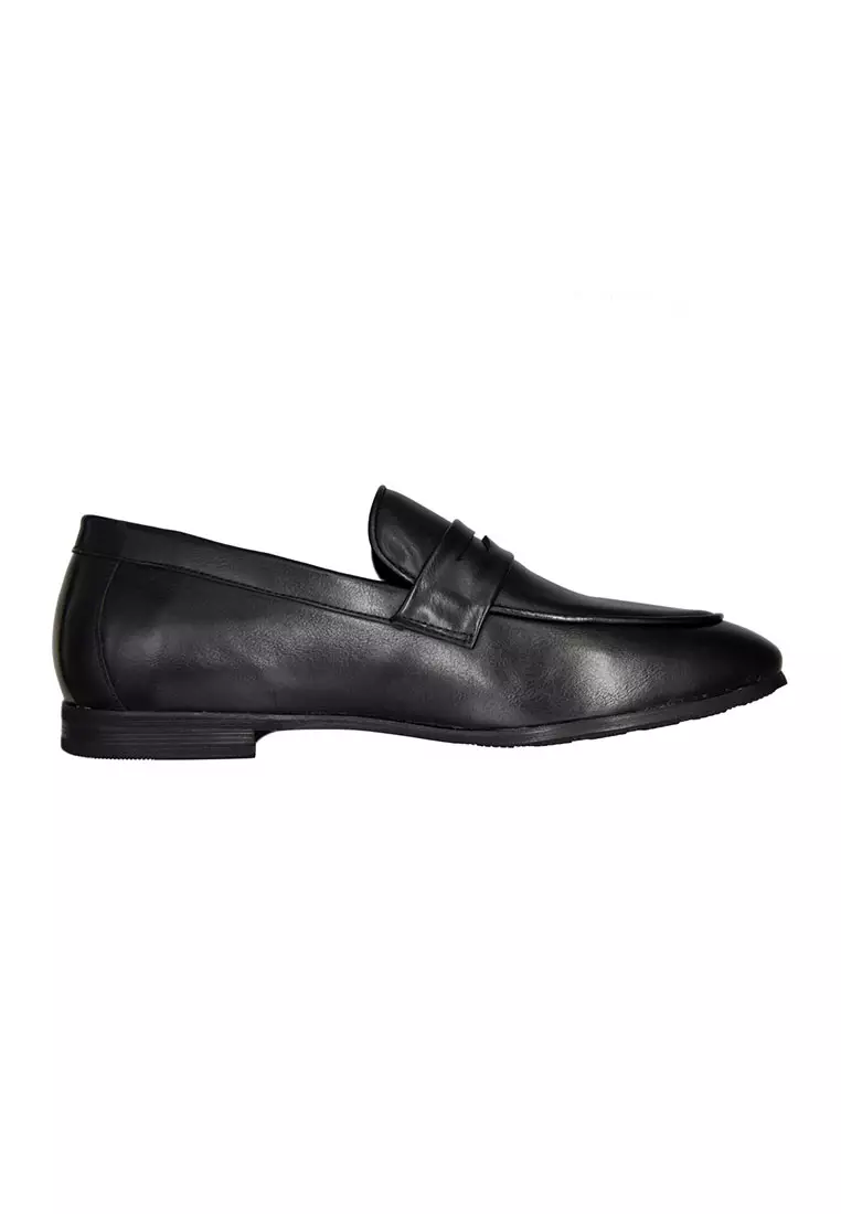 Next mens new arrivals black loafers