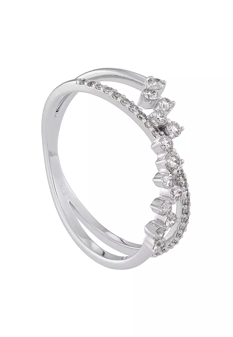 HABIB Diamond Ring in 375/9K White Gold 273190525(WG)