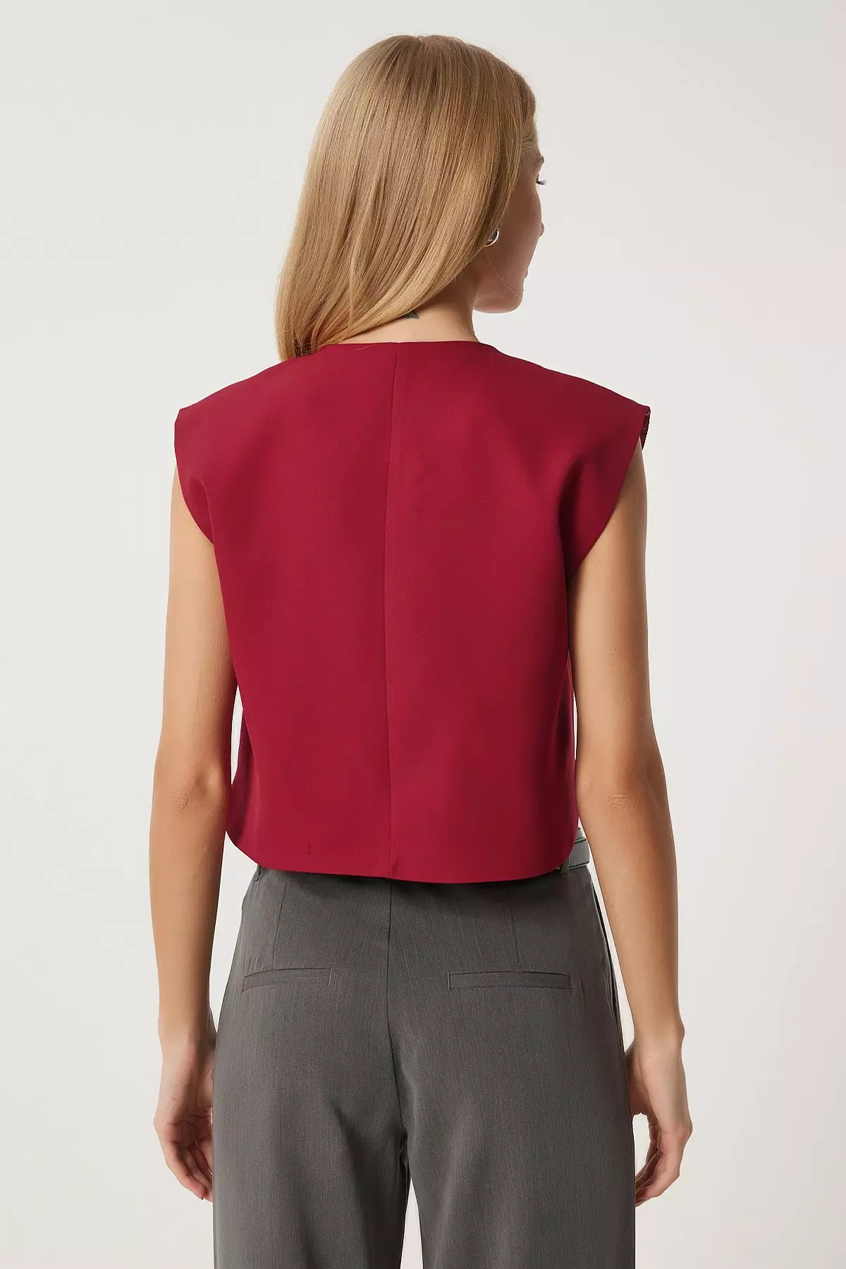 Buttoned Sleeveless Vest