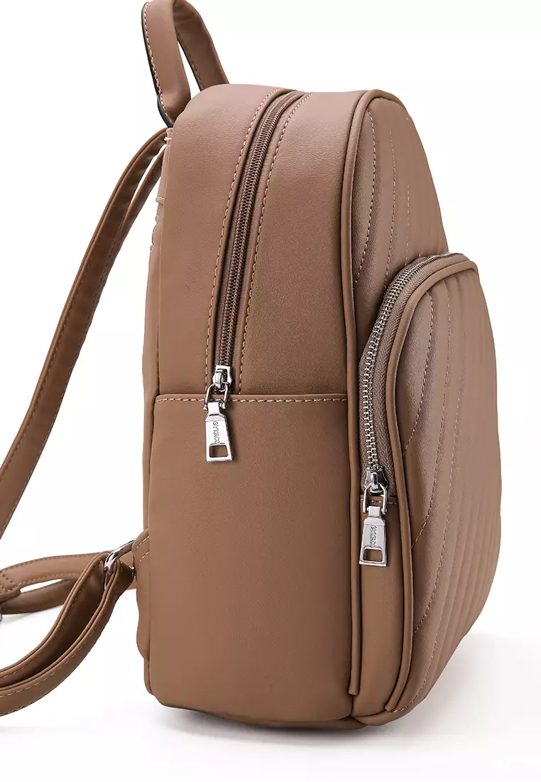 GYKACO LEIKA Khaki - Tas Ransel Wanita - Fashion Backpack (IMPORT)