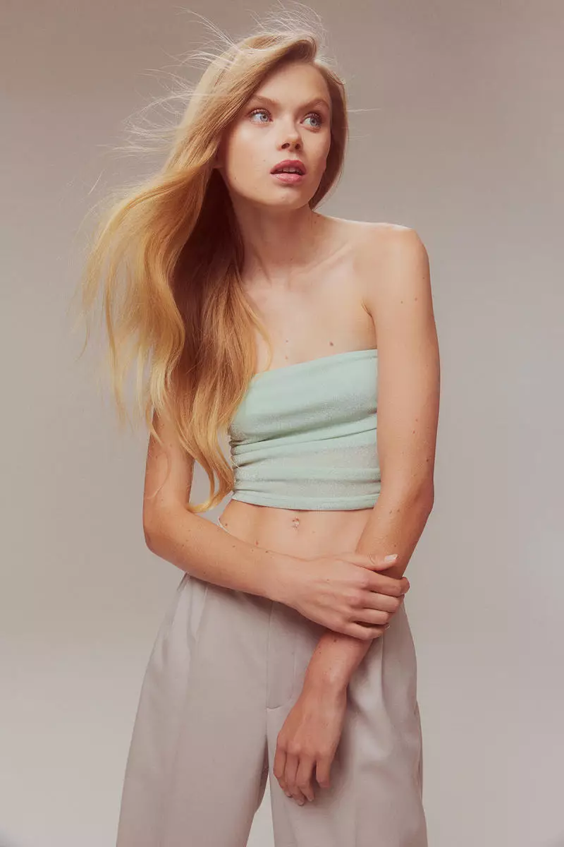 H&m white new arrivals tube top