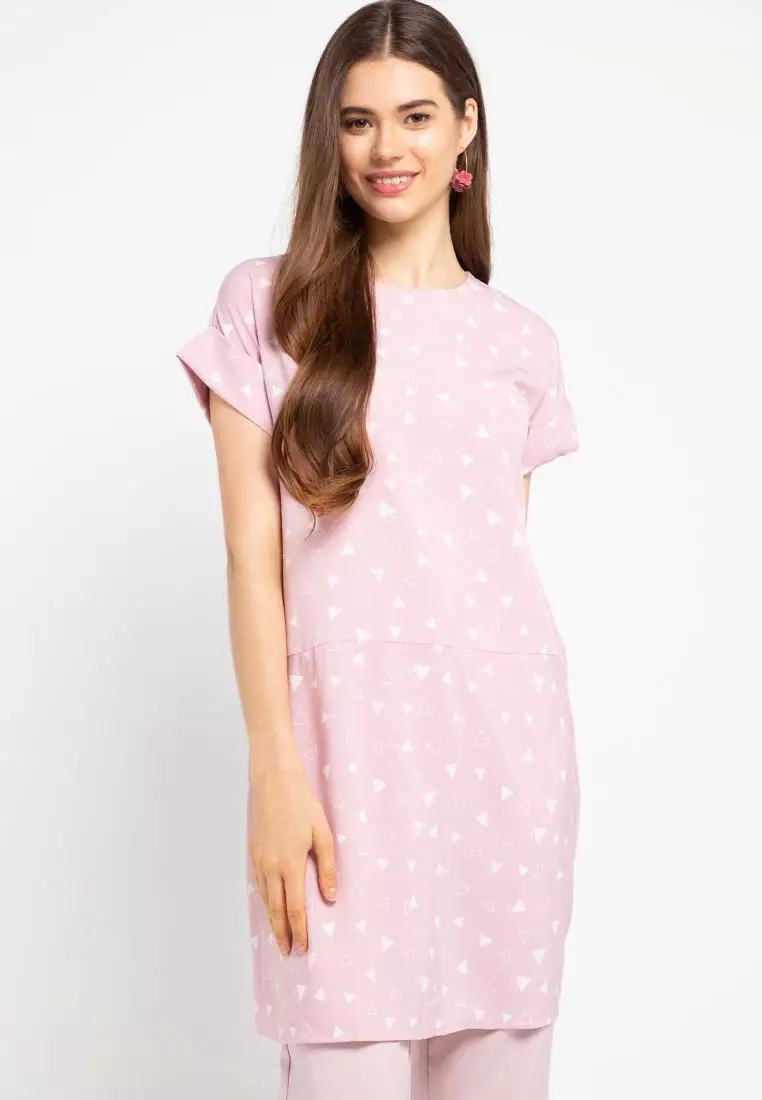 Sophistix Ridley Blouse in Pink Print