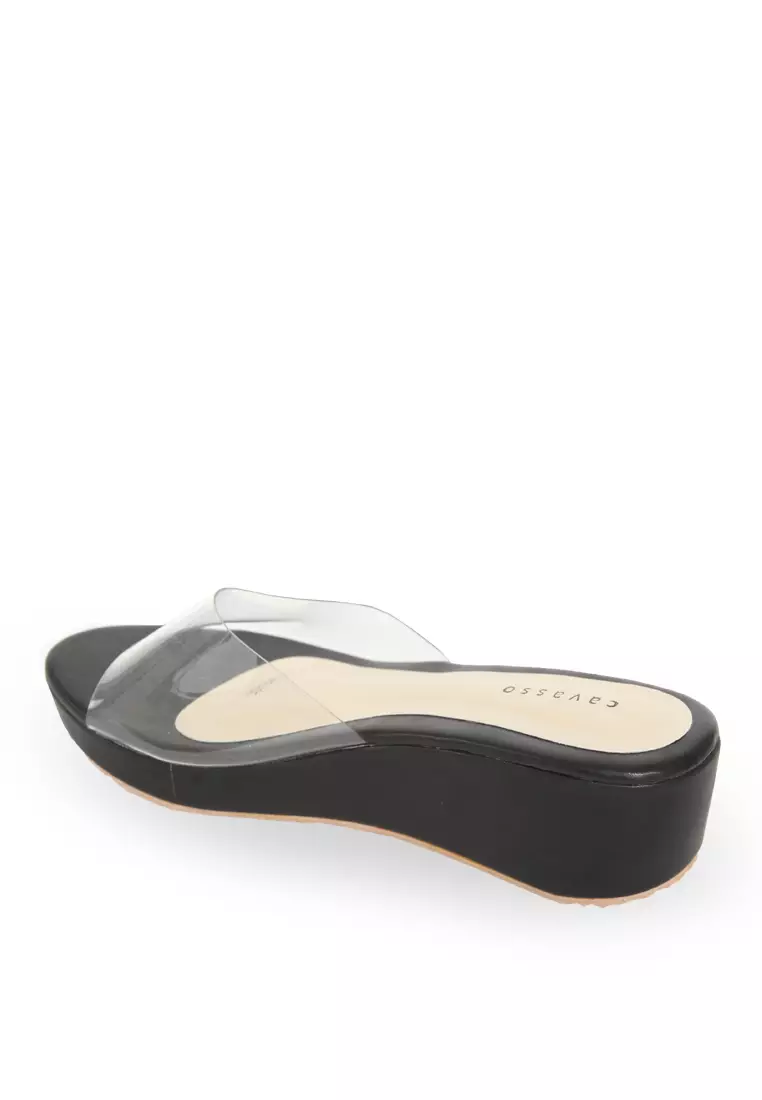 Cavasso Sonya Wedges Black