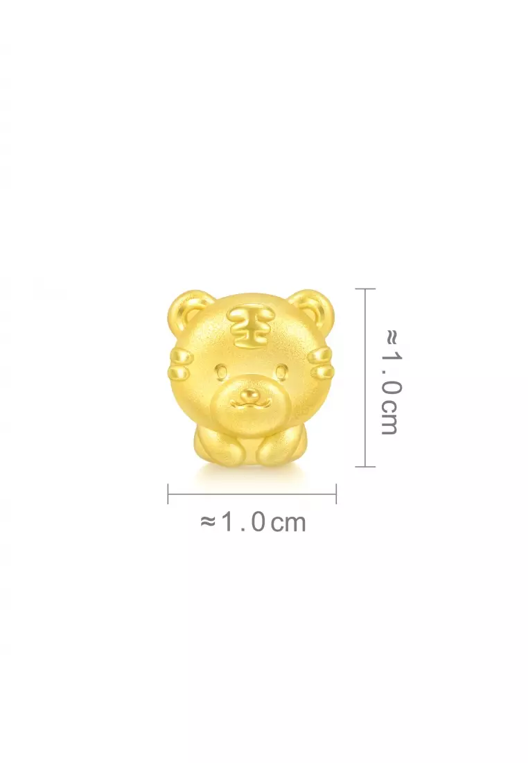Charme 999 24K Gold Chinese Zodiac Tiger Charm 93693C (Bracelet not included)
