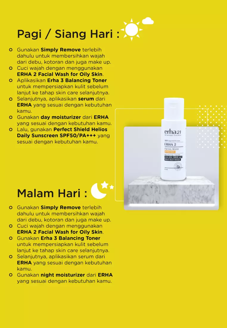 Erha Value Pack Erha 2 & Erha 3 - Sabun & Toner Wajah Kulit Berminyak