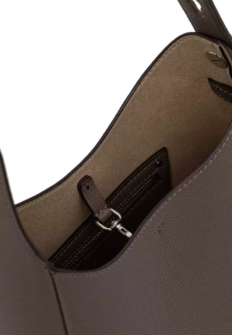 Small Romy Hobo Shoulder Bag Wild Mushroom 175172