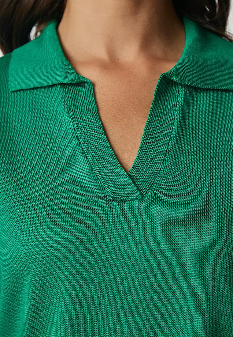 Basic Polo Collar Sweater